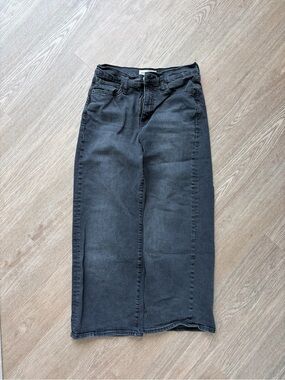 GAP Black Wide-Leg Jeans